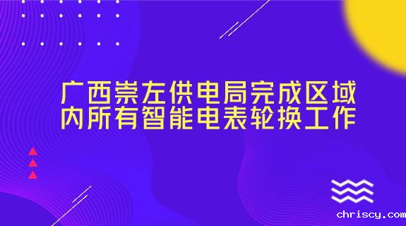 广西崇左供电局完成区域内所有智能电表轮换工作