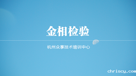 金相检验分析课程